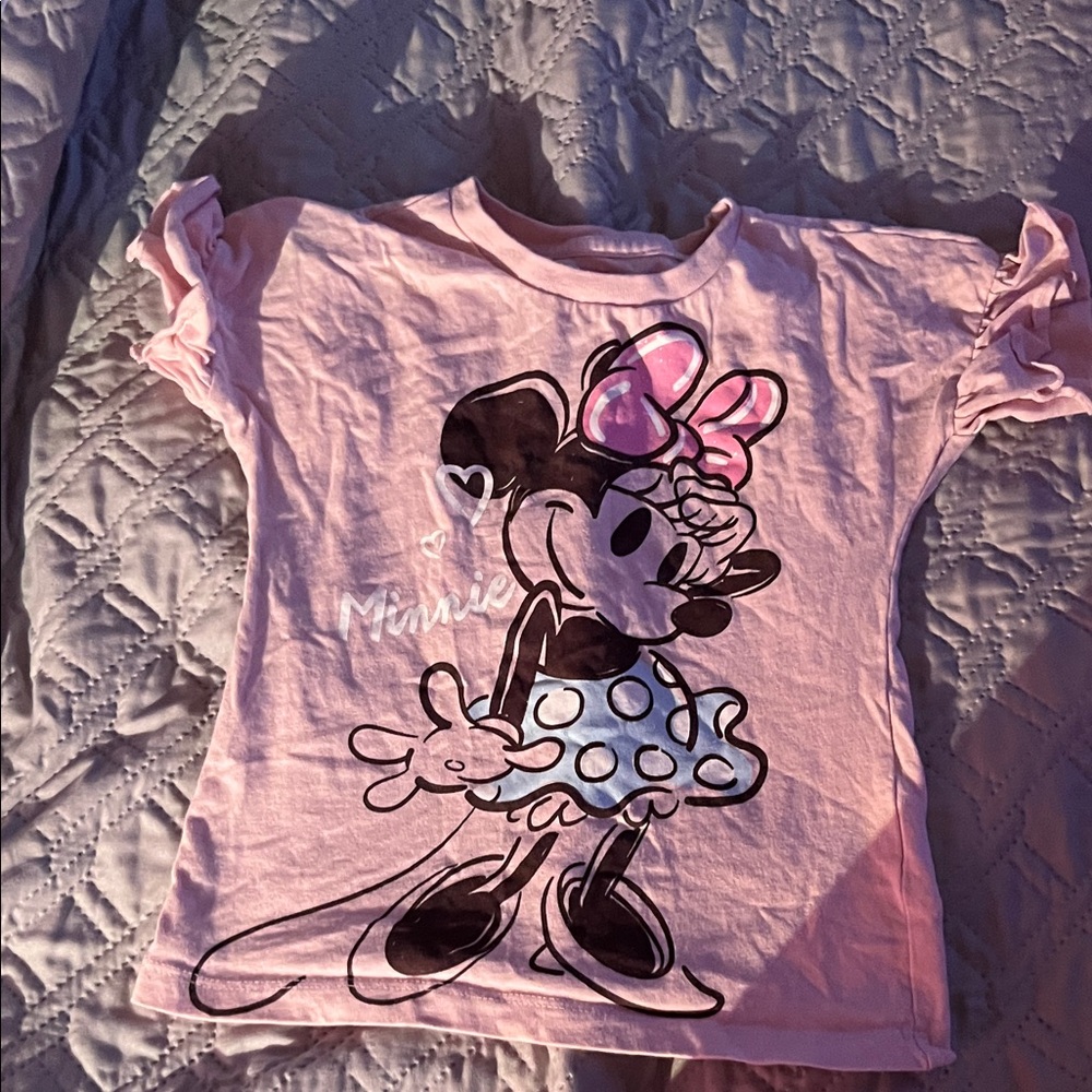 Pink Minnie Mouse Kids Shirt